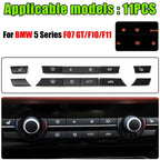BMW 5/7 Series F07 F10 F11 F01 F02 climate control fan speed button cover set
