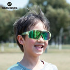 ROCKBROS Sunglasses Girls Boys Polarized Photochromic Goggles Children Out Sports Riding UV Radiation Protection Eyeglasses