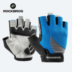 ROCKBROS Half Finger Bike Gloves MTB Road Spring Summer Breathable Shorts Bicycle Gloves Men Women Gel Padded Cycling Gloves