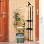 Plant Climbing Support Trellis Stand 2-3 Tier, White or Black, for Tomato Vine Plants