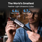 HOZO Ultrasonic Cutter with Auto Power Adjustment 6-in-1 Blades for Precision Cutting Hobby Craft Model Making Gloves Given Away