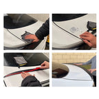 For Mercedes Benz Accessories C-Class W205 AMG 2015+ C43 C63 C200 C250 C300 C400 Car Rear Trunk Spoiler Lip Trim Gloss Black Rub