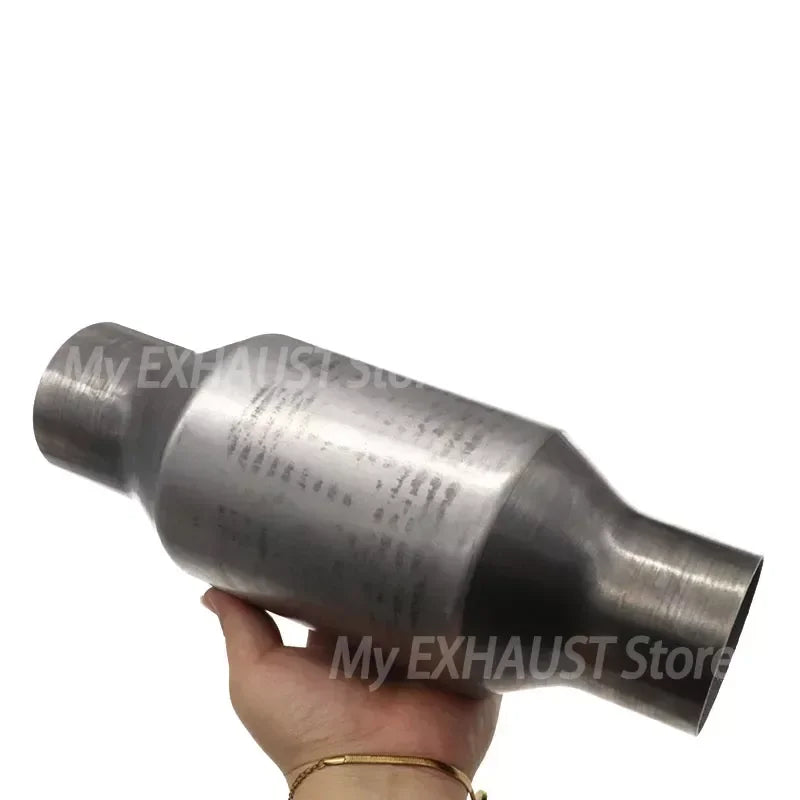 2" /2.25"/2.5"/3" 200 Cell High Flow Metallic-Core Race Catalytic Converter High Performance Sport Catalytic Converter Euro1