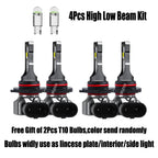 LED High Low Headlight Bulbs - 75W High Performance For Toyota Land Cruiser 100 Series 1998 1999 2000 2001 2002 2003 2004 2005
