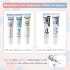 PERMANIA Lash and Brow Tinting Perm Kit Black Natural Eyelash Lifting Perm Treatment 4-6 Weeks For Lash Curler Perm Makeup Tool