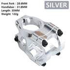 35mm Purple Silver Red Orange Short Bike Stem 31 8mm Aluminum Handlebar Fork Stem for Mountain Bike 31.8 Clamp Bicycle Bridge