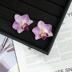 "Resin Coated Natural Dried Phalaenopsis Orchid Flowers - DIY Craft Supplies for Jewelry Making (Earrings/Brooch) Real Preserved