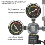 ZRDR aquarium CO2 regulator solenoid valve bubble counter is used for CO2 gas cylinder fish tanks CO2 pressure reducing valve