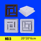 20*20*6cm Cement Mold Hollow Plastic Brick Mold Grid Background Wall Decoration Garden Window Flower Fence Wall Mold