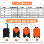 Suitable for 18-32 Inch Luggage Cover Elastic Fabric Luggage Protection Cover Luggage Dust Cover and More