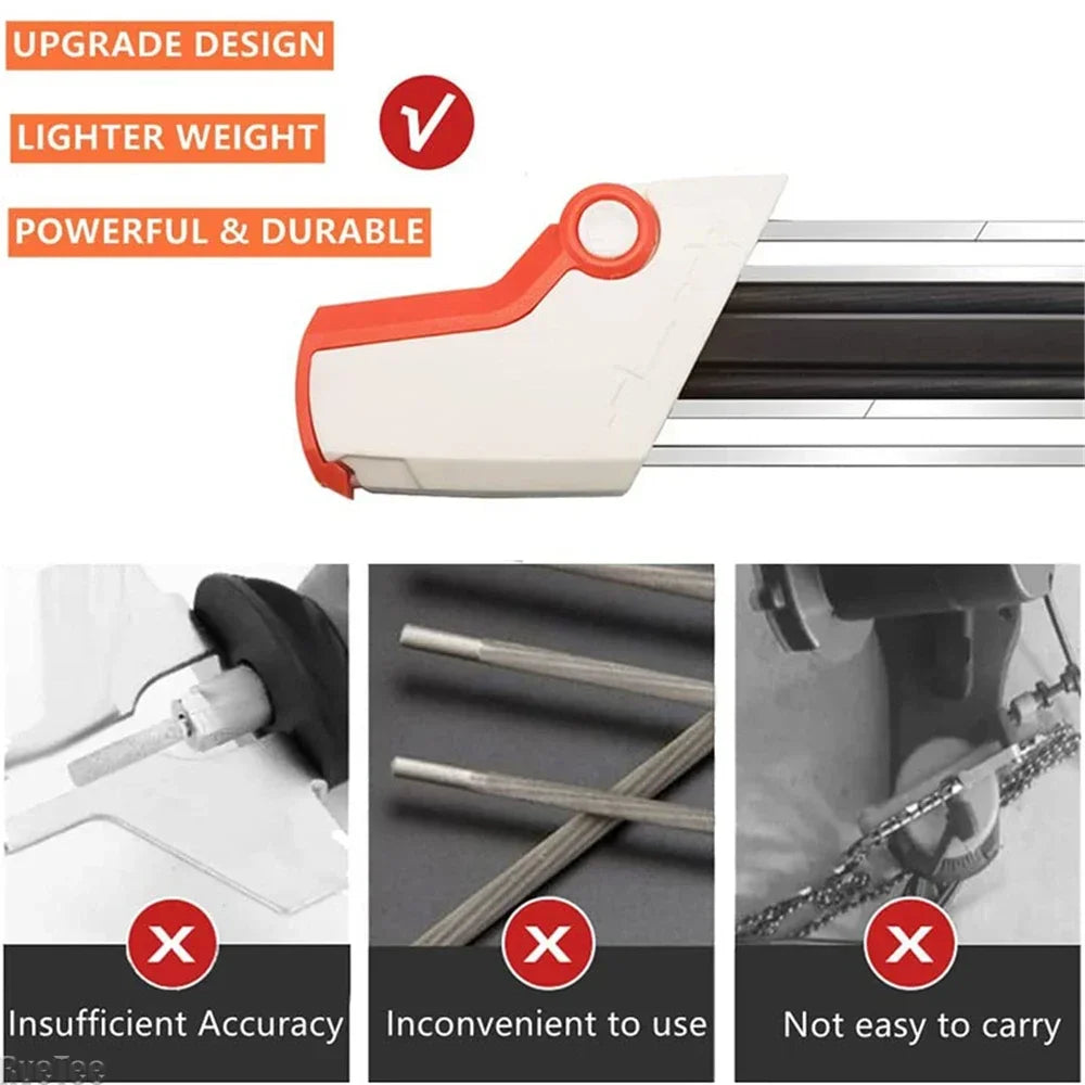 4.8mm 2 IN 1 Easy Chainsaw File Chain Sharpener Whetstone Kits for Stihl