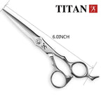 TITAN hair scissors vg10 steel, hand made sharp scissors Cutting scissors hairdressing shears barber scissors