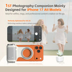 COMITOK Magnetic Phone Camera Hand Grip with Remote Control Shooting Handle Stabilizer Holder for iPhone Photography Accessories