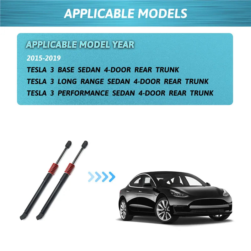For Tesla Model 3 2015 2016 2017 2018 2019 Car Rear Trunk Tailgate Lift Struts Boot Gas Spring Shock Support Hydraulic Car Rod
