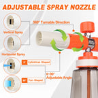 Pressure Washer Upgraded Foam Cannon for 1/4” Quick Connector with 360°Adjustable Spray Nozzle, 1L Foam Cannon Soap Dispenser