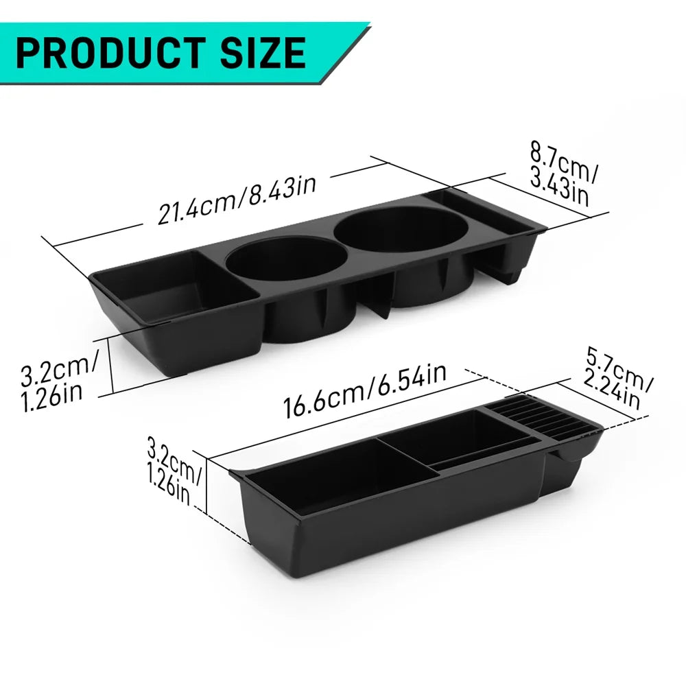 Car Cup Holder ABS For Mercedes W201 190E Double Coffee Beverage Cup Holder