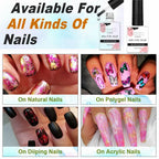 Makartt Nail Foil Glue Gel for Nail, Foil Gel Transfer for Nails Art Stickers Strong Adhesion Foil Transfer Gel Soak Off Salon