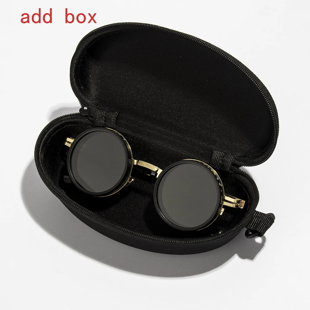 2025 Fashion New unisex handmade ND9 level Sunglasses Stepless Rotating Filter Retro Polarized Sunglass Cycling Sports Glassees