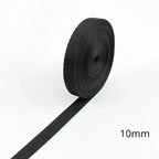 5M 10-100mm Black Nylon Webbing Tape Backpack Strap Pet Collar Safety Belt Ribbon Band DIY Bag Clothing Sewing Accessories