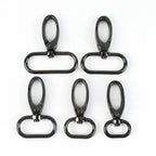 50Pcs Metal Strap Buckles Swivel Lobster Clasp Bag Webbing Trigger Snap Hooks Handbag Carabiner Hangers DIY KeyChain Accessories