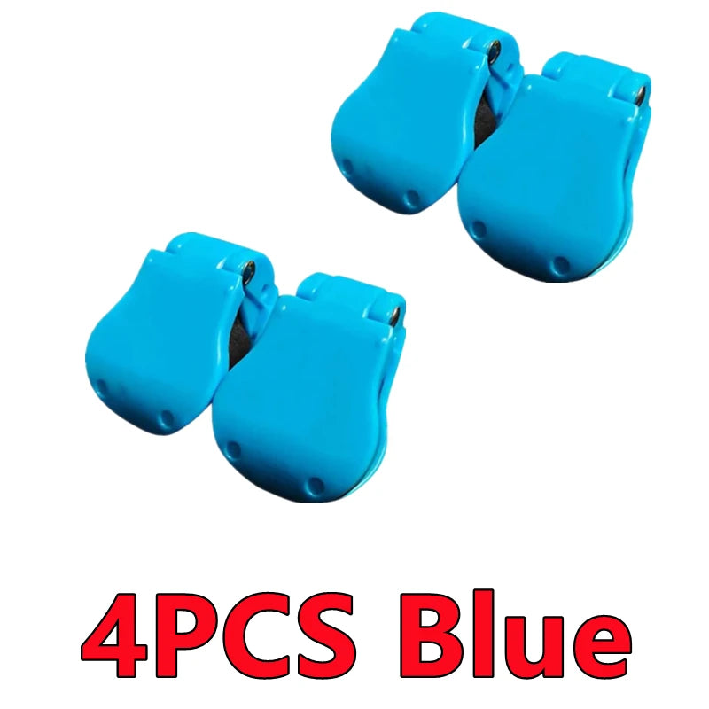 New 2-8PCS Portable Fishing Pole Holder Fishing Rod Fixer Wall Mounted Fishing Pole Straps Clip Multifunctional Rod Holder Tools