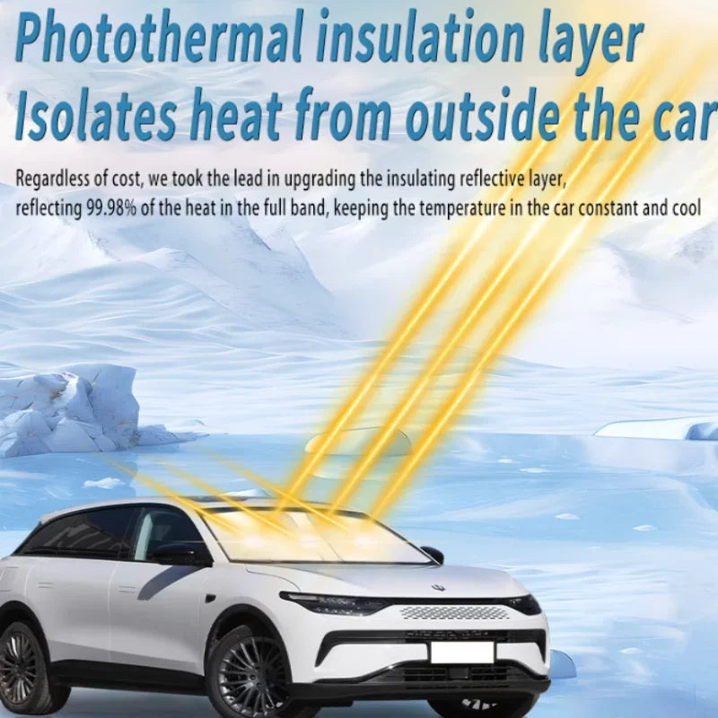 Car Sun Visor For Jeep Grand Cherokee WK2 2011~2021 Front Windshield Sunshade Heat Insulation Summer Cooling Auto Accessories