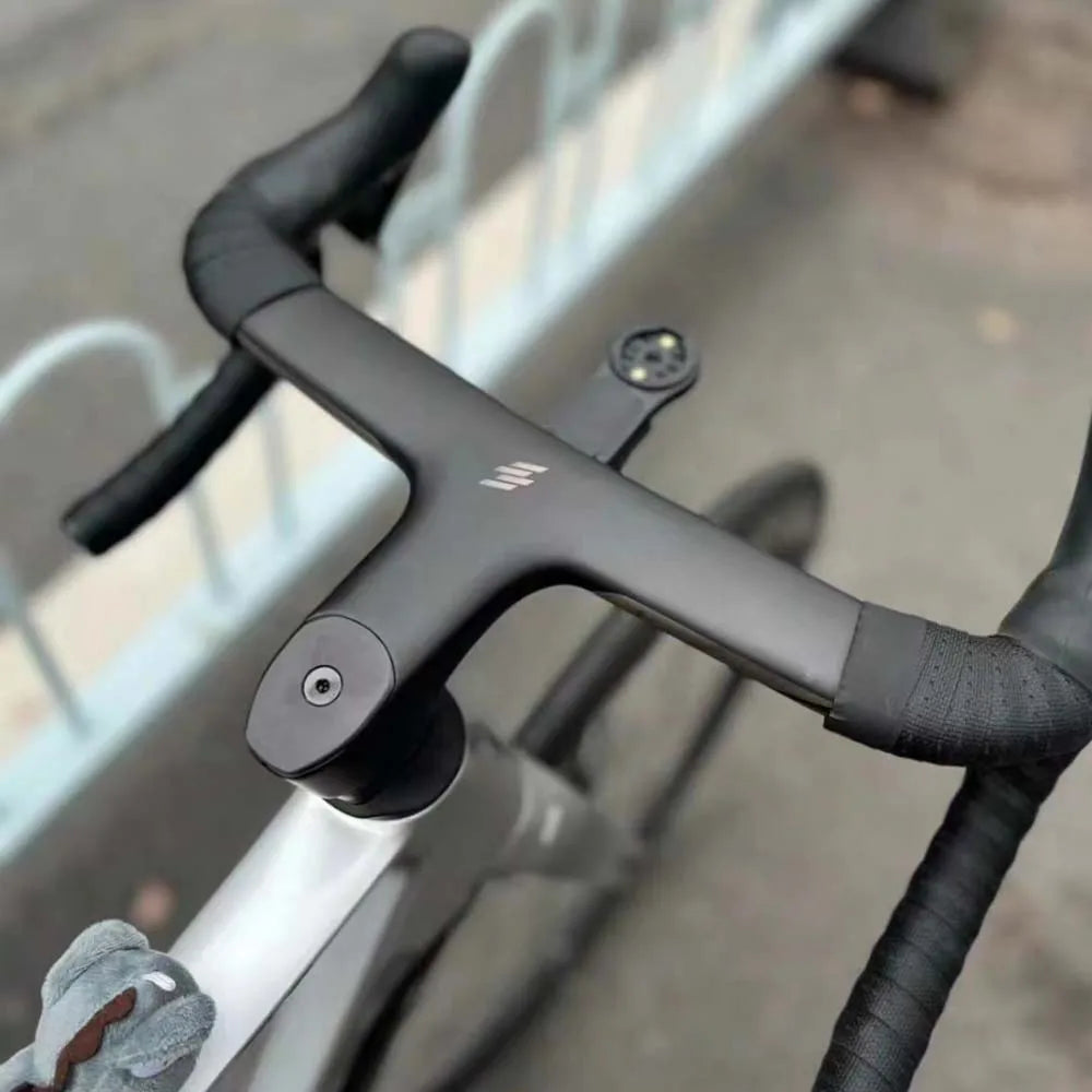 BIGROCK carbon fiber road handlebar gravel handlebar full internal routing handlebar 360/380/400/420 for OD1 28.6mm&OD2 31.8mm
