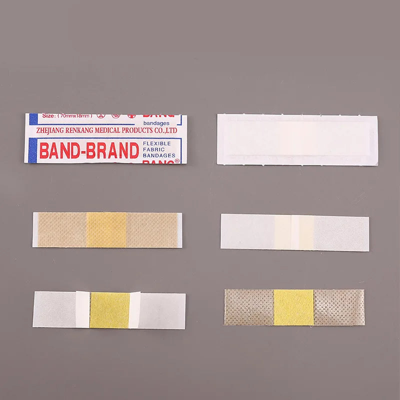 Adhesive Bandage Plasters 100pcs Waterproof Breathable Hemostatic Patches 70x18mm
