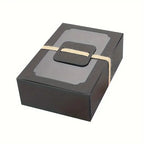 5/10pcs, New Large Kraft Paper Box, Cookie Candy Cake Gift Box, PVC Transparent Window Birthday Christmas Gift, Party Supplies