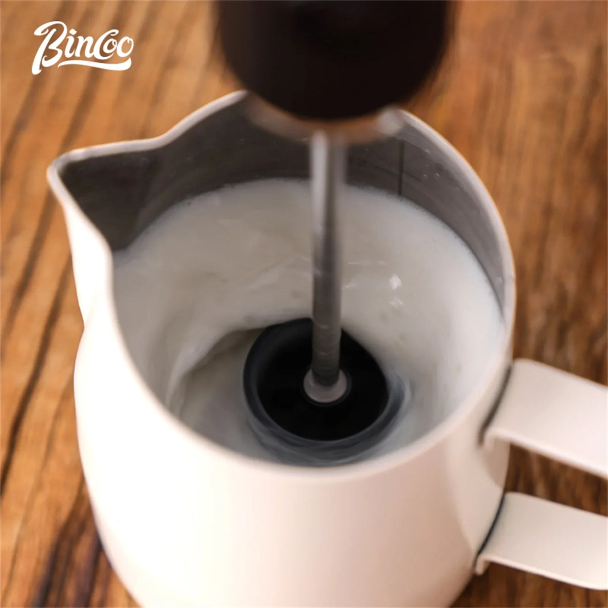 Bincoo Milk Foamer Coffee Whisk Mixer Electric Blender Egg Beater Mini Frother Handle Stirrer Cappuccino Maker Cooking Tools