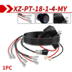 CO LIGHT Truck LED Wrok Light Wiring Harness Kit 12V On off Waterproof Switch Power Relay Blade Fuse-4 Lead 24V for Tractor 4x4