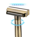 Shavcooo GP200 Glide 2.0 Pro Safety Razor 1-6 Adjustable Roller Shaving Shaver for Men Beard Care with 5 Double-edged Blade