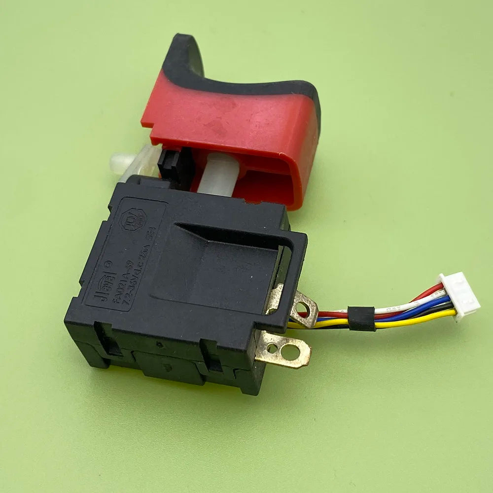 Electric Drill Trigger Switch 5-Wire Speed Control DC 7.2-24V 20A/25A Replacement