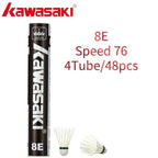 Kawasaki Badminton Shuttlecock Feather for Clubs&Training KING 8E/10E Goose Feather Badminton Ball Durable Shuttlecock Badminton