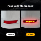 For Toyota Corolla Altis 2014 2015 2016 2017 2018 Drive Brake Turn Signal lamps Dynamic LED Rear Bumper Reflector light