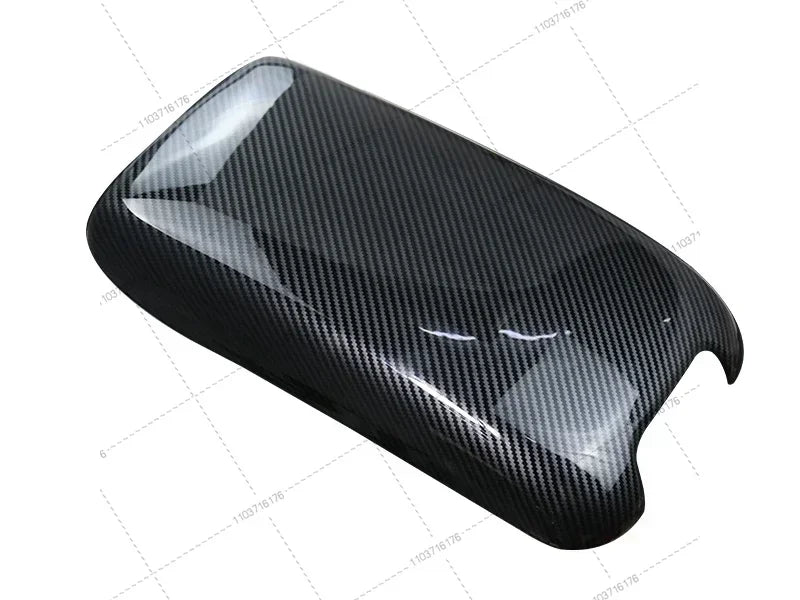 For Mercedes Benz C class W203 2002-2006 Car Stickers Stowing Tidying Armrest Box Panel Carbon fiber Cover Interior Accessories