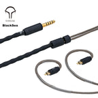 YONGSE BlackSea headphone cable 1.2m 0.78mm 2-pin to 4.4mm plug, Litz coaxial copper