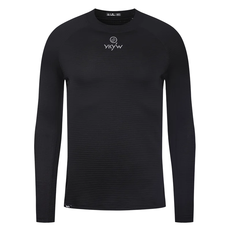YKYW Winter Men's Cycling Long Sleeve Base Layer 0°C 2025 Thermal Fleece Bicycle Underwear MTB Road Bike Shirt Base Undershirt