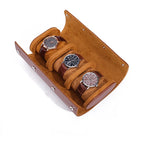 Embers Green Watch Roll 1 2 3 slots Luxury Genuine Watch Storage Box Travel Bag Watch Case Gift Box For Rolex
