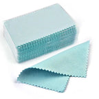 10Pcs/pack Multi Size Silver Polishing Cloth Jewelry Cleaning Anti Tarnish Reusable Soft Wiping Cloth Keep Jewelry Shining Tools