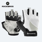 ROCKBROS Half Finger Bike Gloves MTB Road Spring Summer Breathable Shorts Bicycle Gloves Men Women Gel Padded Cycling Gloves
