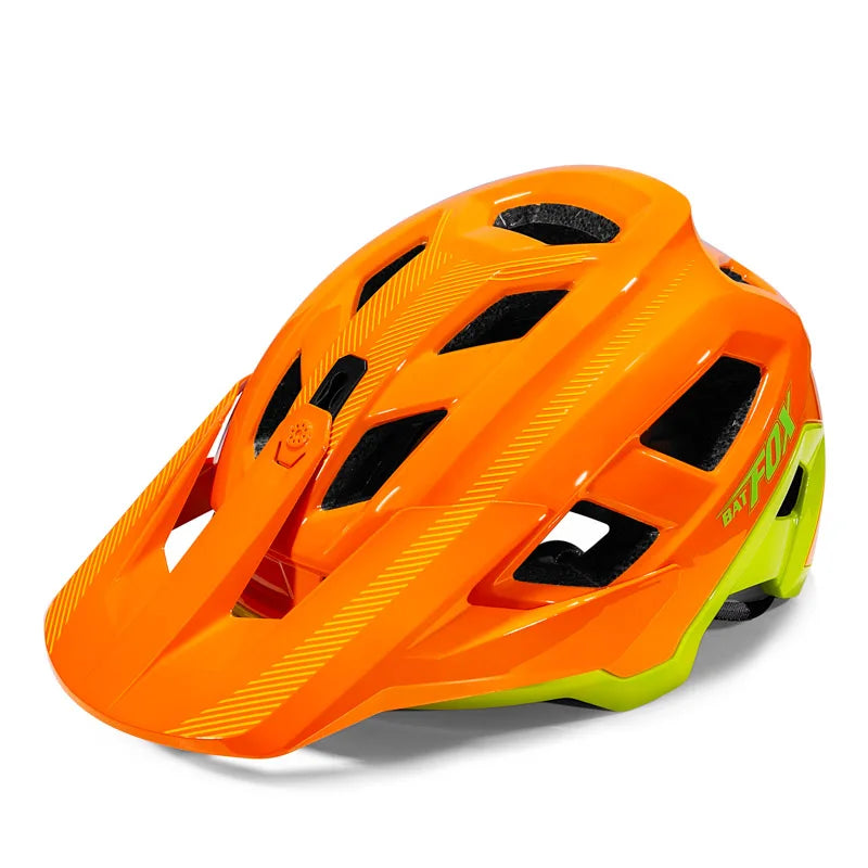 BATFOX MTB Cycling Helmet with GoPro Mount, Comfort Liner, M/L 55-62cm, Multi-Color