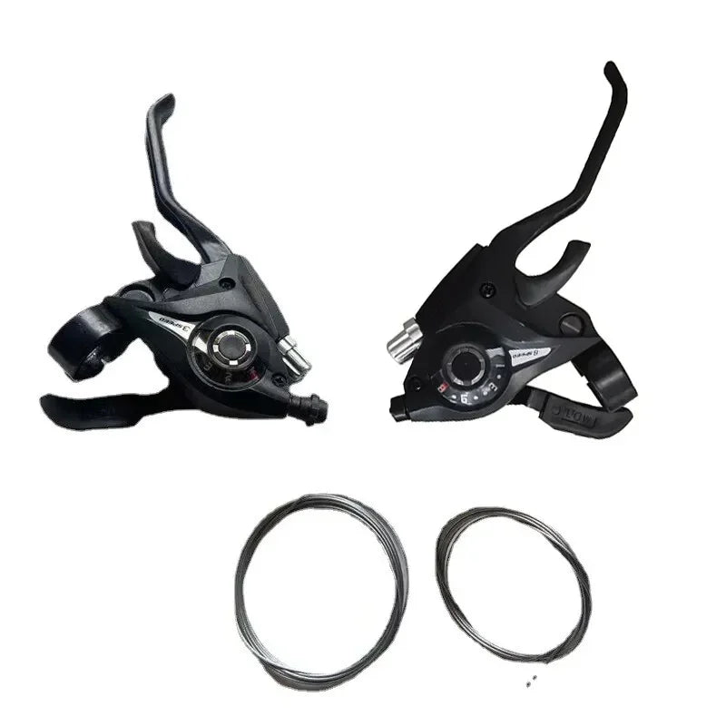 for Shimano ST-EF51 GEAR Shifter Set 3x7 3X8 V-Brake Lever Speed Set Bike MTB Mountain Bike Shift Levers Bike Handlebar