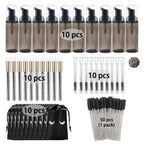 Eyelash Shampoo Cleaning Tools Include 60ML Empty Bottle Foam Dispenser Eyelash Brush Storage Bag Cleaning Nose Brush Eyelash