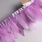 10Meters Goose Feather Fringe Ribbon Handicraft Accessories White Swan Feathers Trims Carnival Plumas Dress Decoration Wholesale