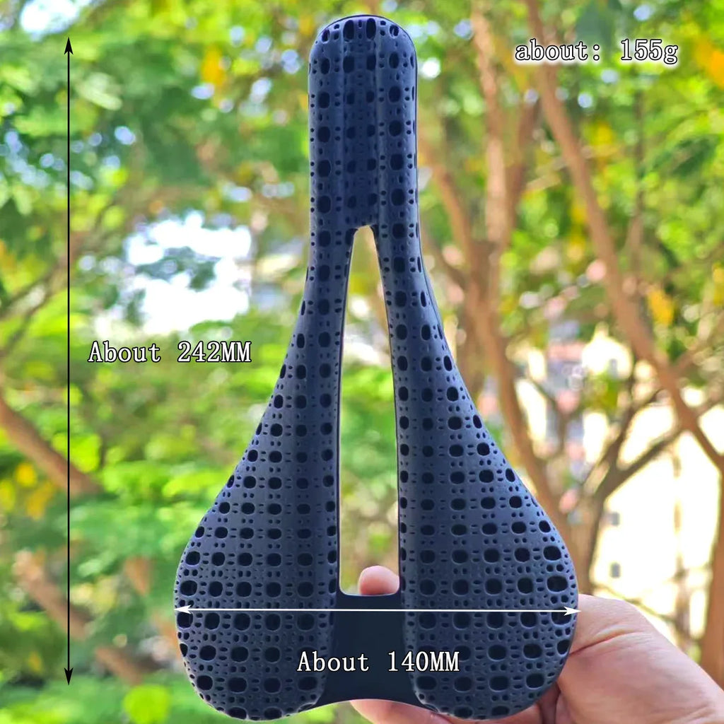 GOLDIX NEW 3D Printing Bicycle Carbon Saddle Ultra Light Highway MTB Racing Saddle Bicycle Cushion Bicycle Seat Accessories