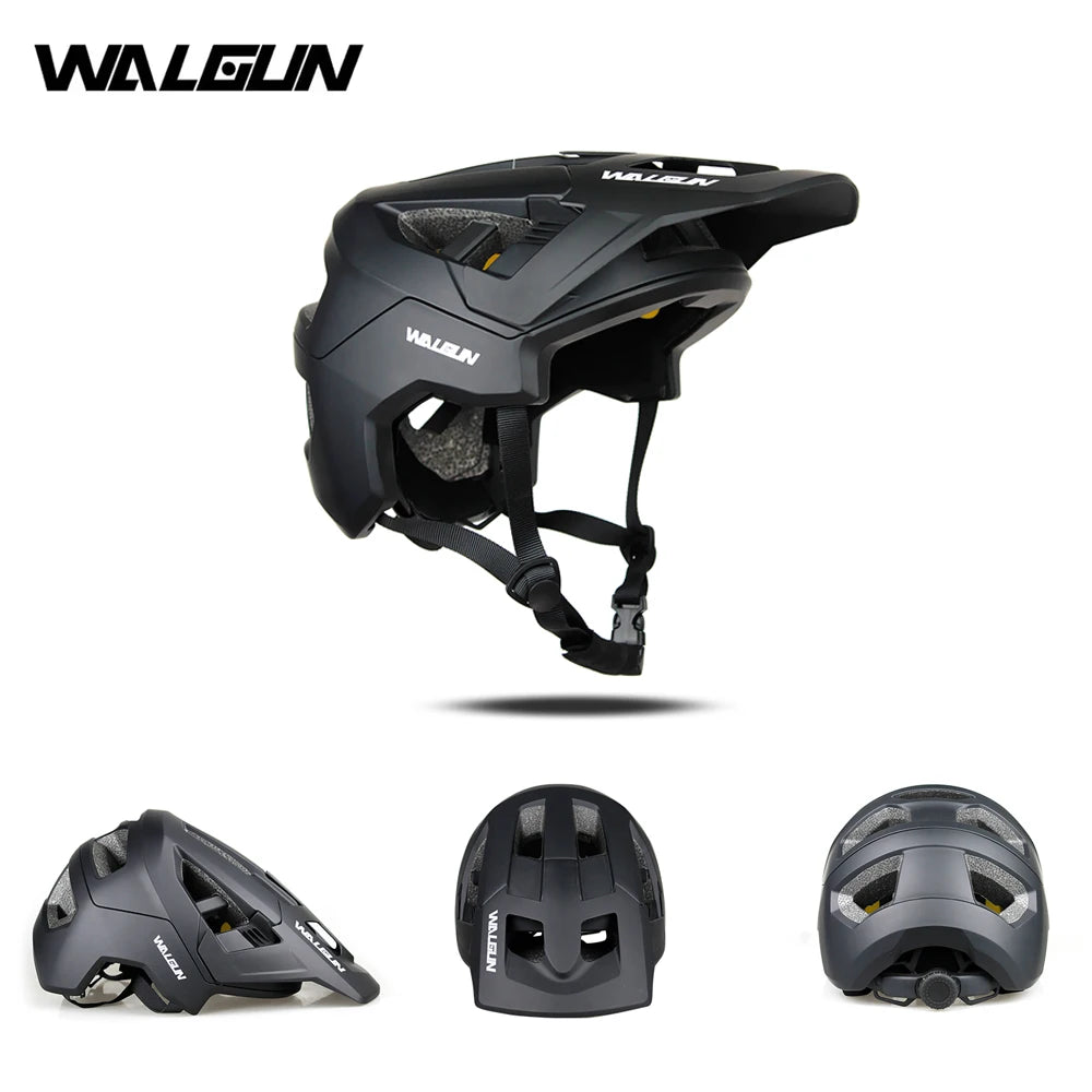 WALGUN Bicycle Helmet MTB Mountain Half-helmet Off-road Racing Cycling Safety Open Helmets Men Women Casco Cross-Country Sports