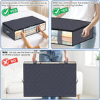 4 Pack Under Bed Storage Containers Blanket Storage Bag Shoe Storage and Organization Space-Saving Bedding Organizer for Bedroom