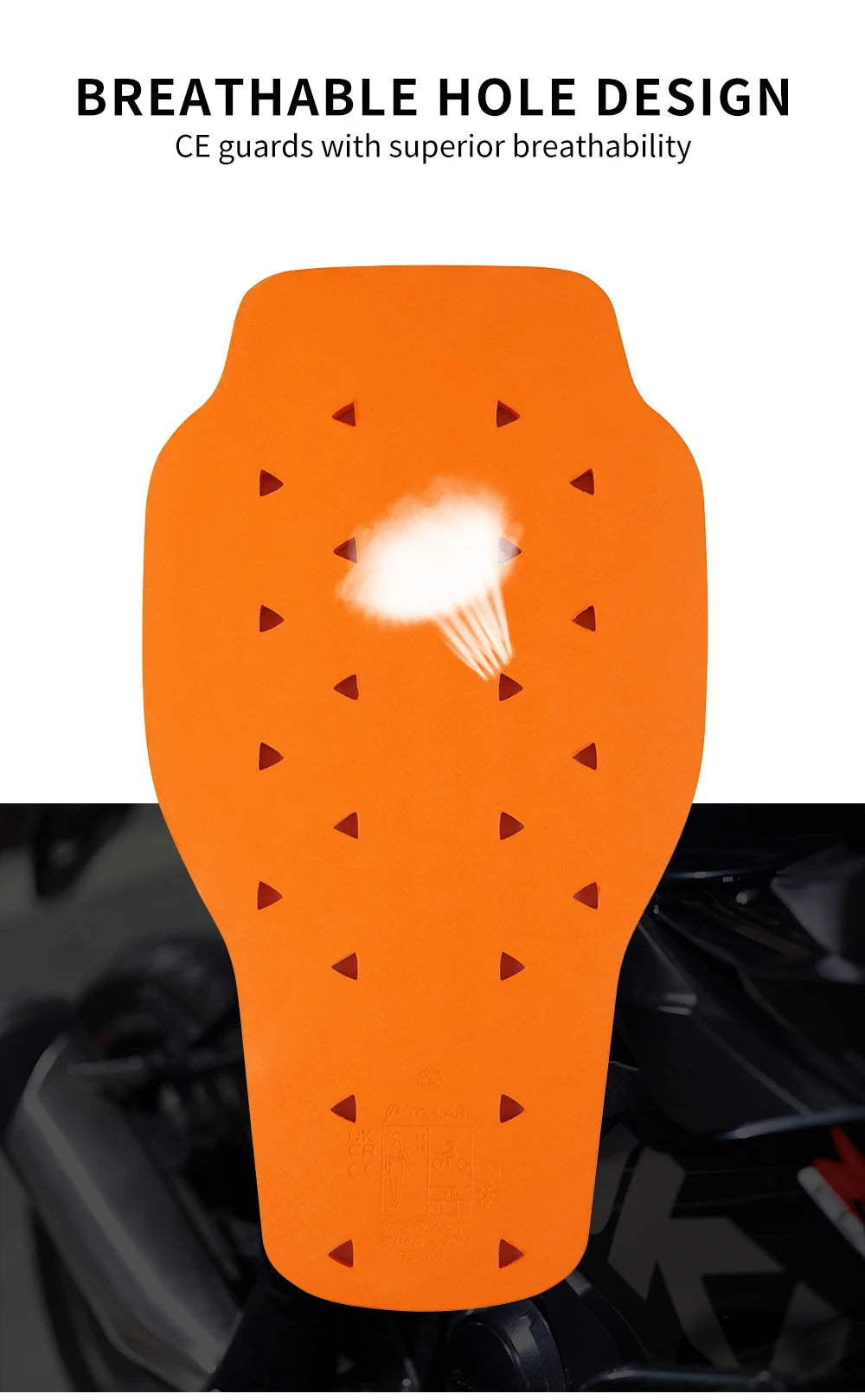WOSAWE Motorcycle Shoulder Elbow Back Protection Pad Racing Safety Insert Armor Back Protector Pad Equipment for Racing SKiing