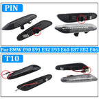 Smoke Lens Dynamic Flowing LED Turn Signal Side Marker Light Blinker Lamp For BMW E90 E91 E92 E93 E60 E87 E82 E46 Accessories